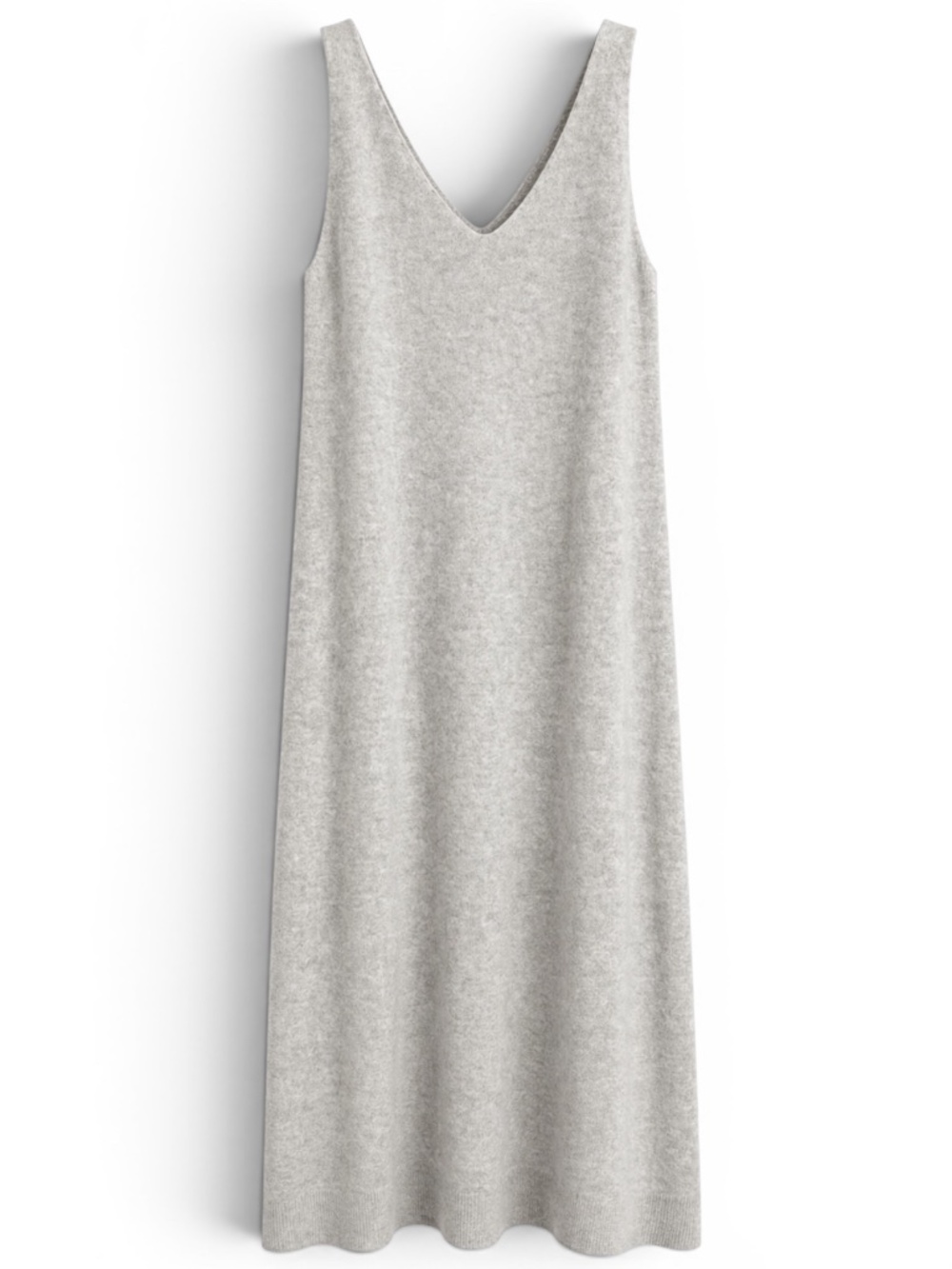 Club Monaco 100% Recycled Cashmere Midi Sweater Dress Gray Women's Small